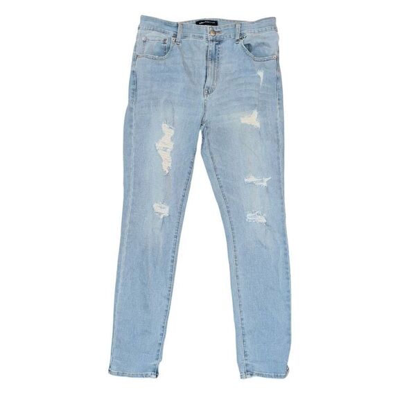 AEROPOSTALE Light Wash Distressed High Rise Jegging Size 14R - Picture 1 of 8